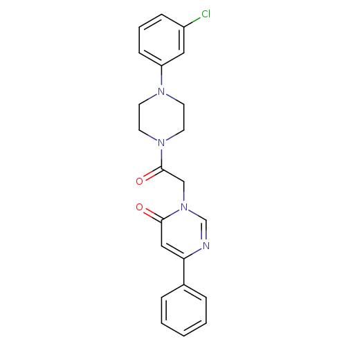 3-{2-[4-(3-chlorophenyl)piperazin-1-yl]-2-oxoethyl}-6-phenyl-3,4-dihydropyrimidin-4-one