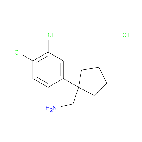 [1-(3,4-dichlorophenyl)cyclopentyl]methanamine, HCl