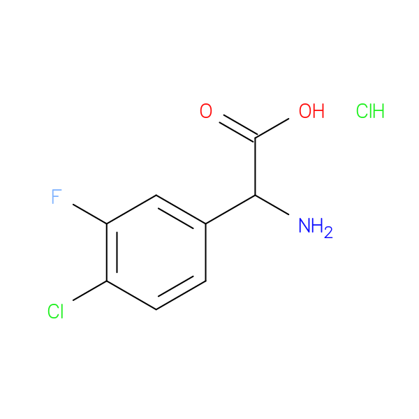 2-Amino-2-(4-chloro-3-fluorophenyl)acetic acid hydrochloride