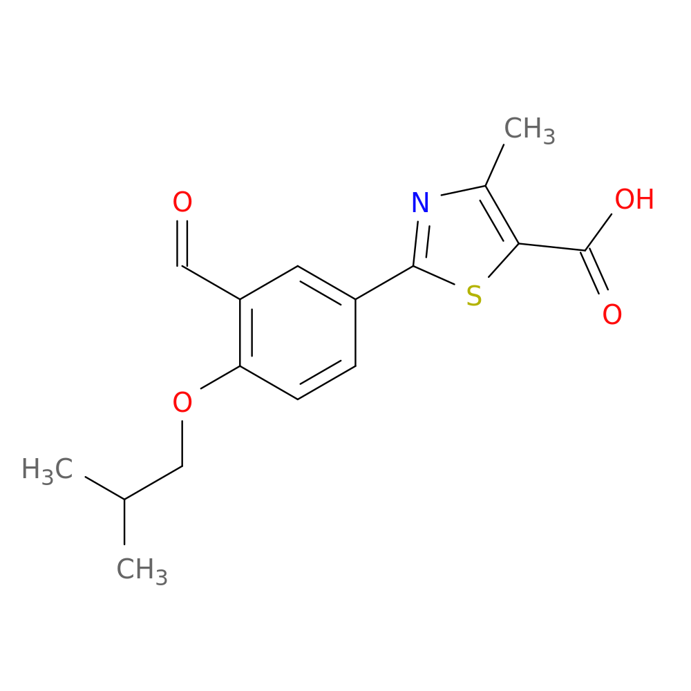 2-[3-Formyl-4-(2-methylpropoxy)phenyl]-4-methyl-5-thiazolecarboxylic acid