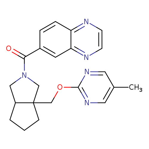 6-(3a-{[(5-methylpyrimidin-2-yl)oxy]methyl}-octahydrocyclopenta[c]pyrrole-2-carbonyl)quinoxaline