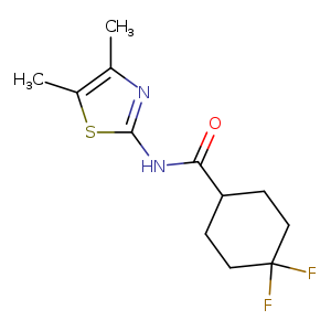 N-(4,5-dimethyl-1,3-thiazol-2-yl)-4,4-difluorocyclohexane-1-carboxamide
