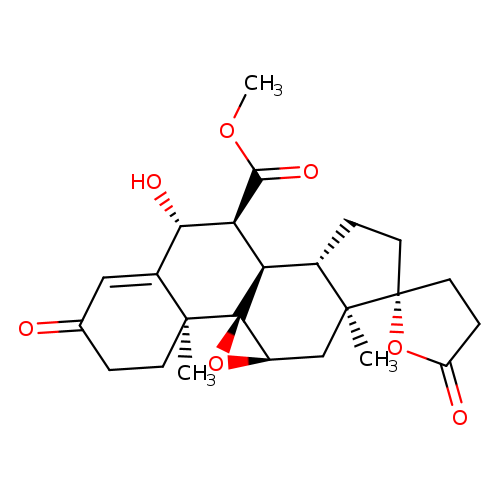 Pregn-4-ene-7,21-dicarboxylic acid, 9,11-epoxy-6,17-dihydroxy-3-oxo-, γ-lactone, methyl ester, (6β,7α,11α,17α)-