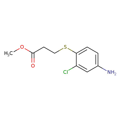 methyl 3-[(4-amino-2-chlorophenyl)sulfanyl]propanoate