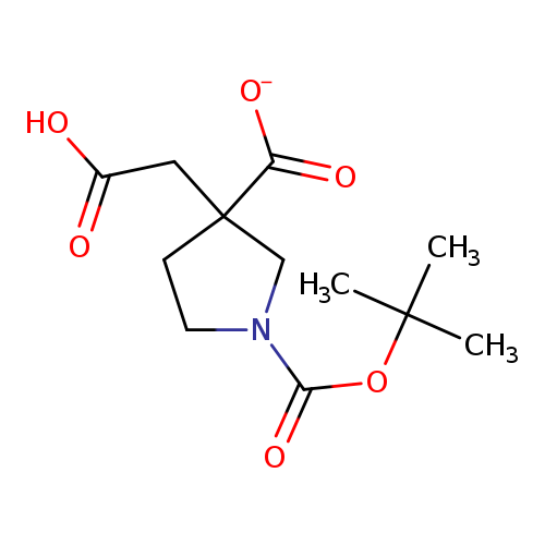 1,3-Pyrrolidinedicarboxylic acid, 3-(carboxymethyl)-, 1-(1,1-dimethylethyl) ester