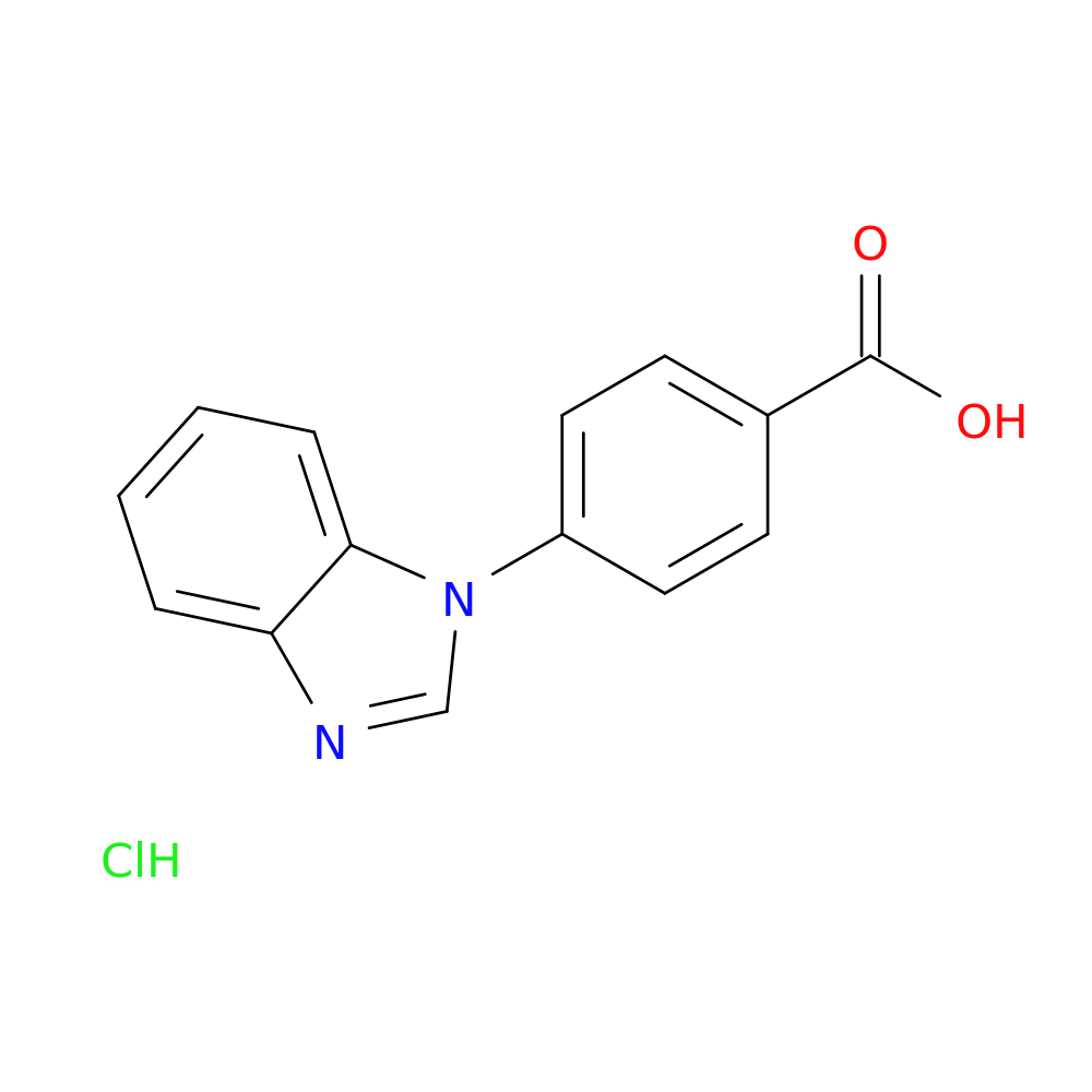 4-(1H-1,3-benzodiazol-1-yl)benzoic acid hydrochloride