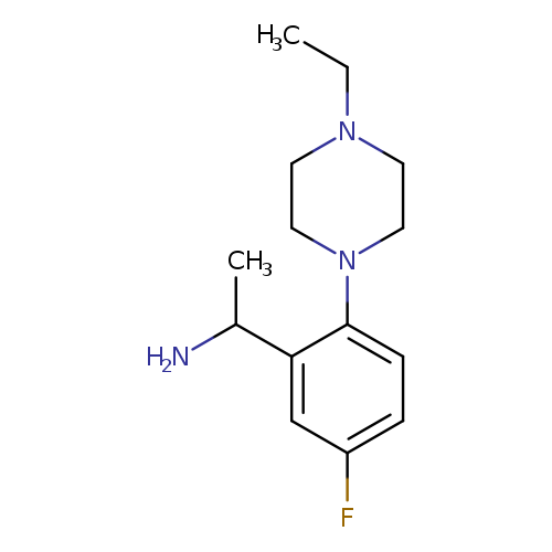 1-[2-(4-Ethylpiperazin-1-yl)-5-fluorophenyl]ethan-1-amine