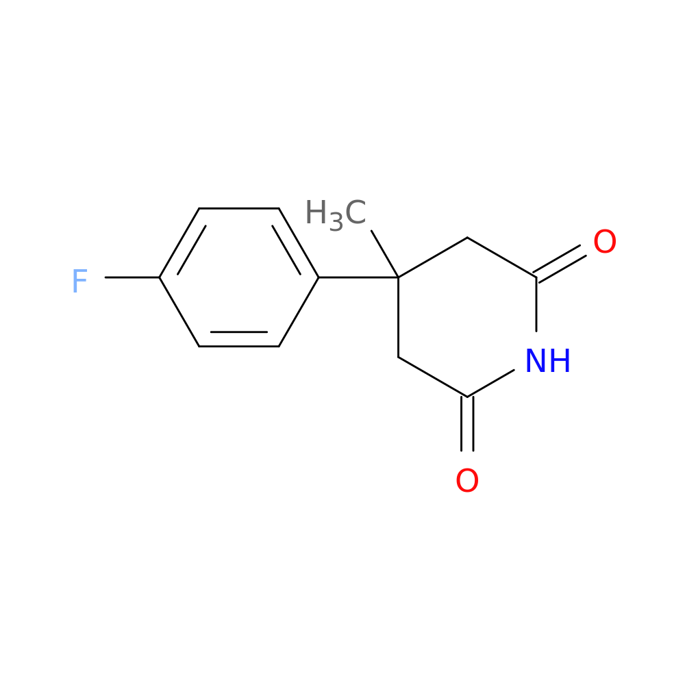 4-(4-fluorophenyl)-4-methylpiperidine-2,6-dione