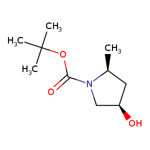 1-Pyrrolidinecarboxylic acid, 4-hydroxy-2-methyl-, 1,1-dimethylethyl ester, (2S,4R)-