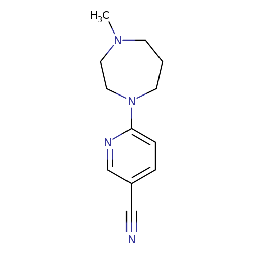 6-(4-methyl-1,4-diazepan-1-yl)pyridine-3-carbonitrile