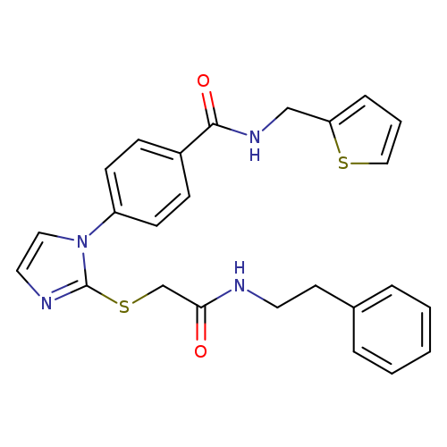 4-[2-({[(2-phenylethyl)carbamoyl]methyl}sulfanyl)-1H-imidazol-1-yl]-N-[(thiophen-2-yl)methyl]benzamide
