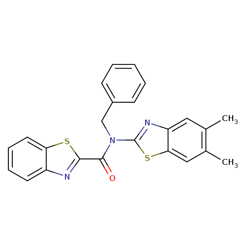 N-benzyl-N-(5,6-dimethyl-1,3-benzothiazol-2-yl)-1,3-benzothiazole-2-carboxamide