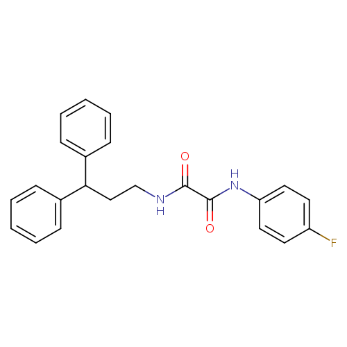 N-(3,3-diphenylpropyl)-N'-(4-fluorophenyl)ethanediamide