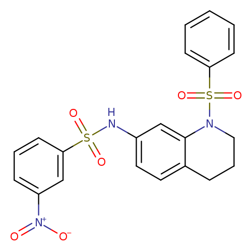 N-[1-(benzenesulfonyl)-1,2,3,4-tetrahydroquinolin-7-yl]-3-nitrobenzene-1-sulfonamide