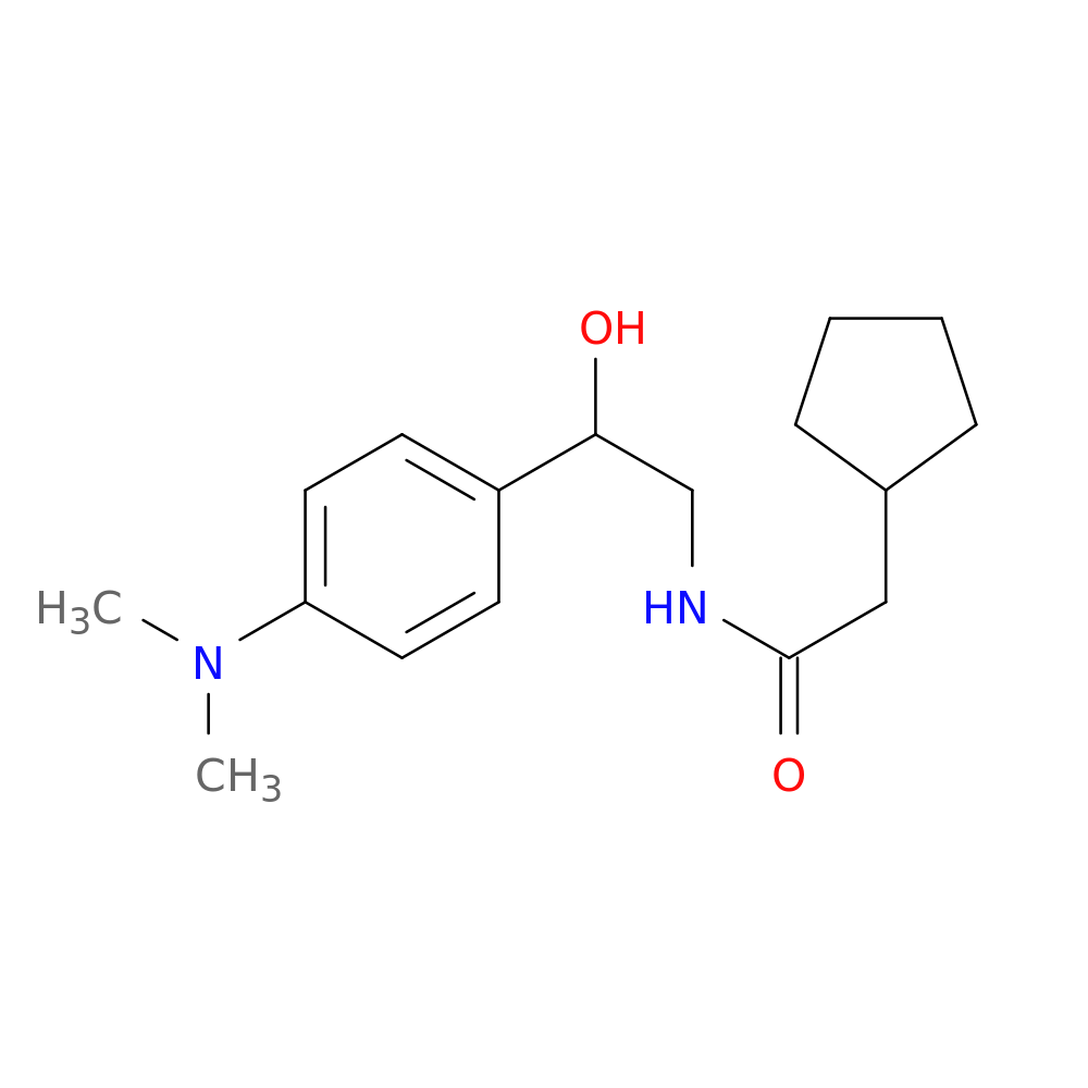 2-cyclopentyl-N-{2-[4-(dimethylamino)phenyl]-2-hydroxyethyl}acetamide