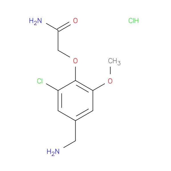 2-[4-(aminomethyl)-2-chloro-6-methoxyphenoxy]acetamide hydrochloride