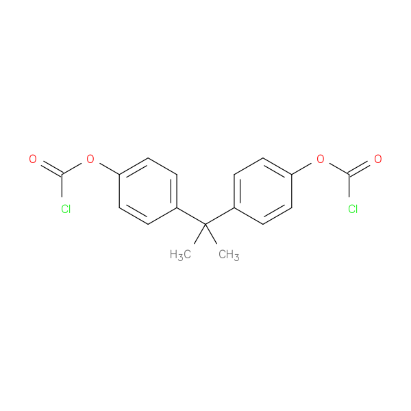 Carbonochloridic acid, C,C'-[(1-methylethylidene)di-4,1-phenylene] ester
