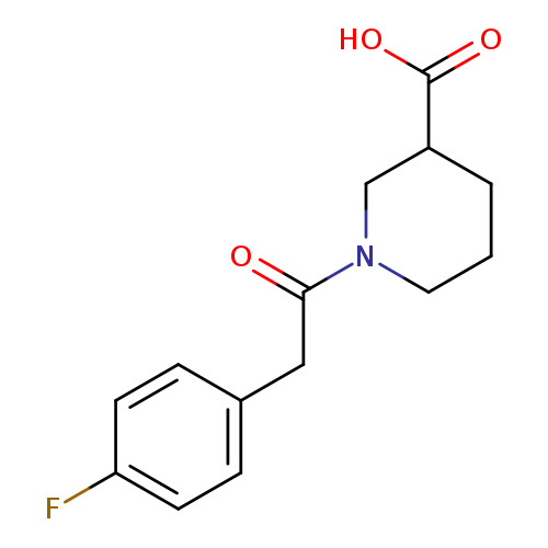1-[2-(4-fluorophenyl)acetyl]piperidine-3-carboxylic acid