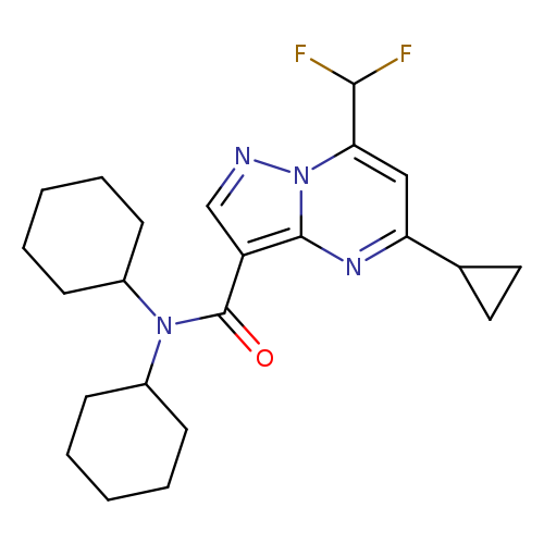 N,N-dicyclohexyl-5-cyclopropyl-7-(difluoromethyl)pyrazolo[1,5-a]pyrimidine-3-carboxamide
