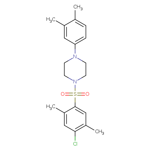 1-(4-chloro-2,5-dimethylbenzenesulfonyl)-4-(3,4-dimethylphenyl)piperazine