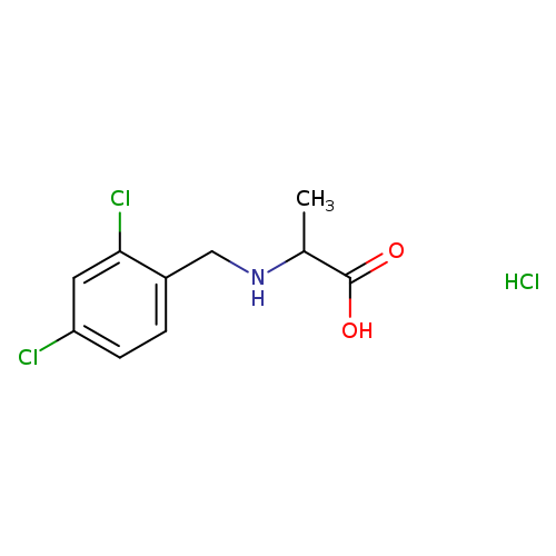 2-{[(2,4-dichlorophenyl)methyl]amino}propanoic acid hydrochloride
