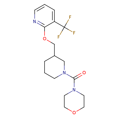 4-[3-({[3-(trifluoromethyl)pyridin-2-yl]oxy}methyl)piperidine-1-carbonyl]morpholine