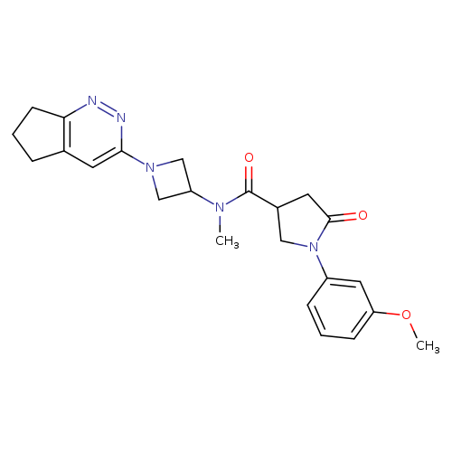 N-(1-{5H,6H,7H-cyclopenta[c]pyridazin-3-yl}azetidin-3-yl)-1-(3-methoxyphenyl)-N-methyl-5-oxopyrrolidine-3-carboxamide