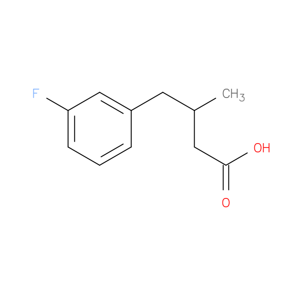 4-(3-fluorophenyl)-3-methylbutanoic acid