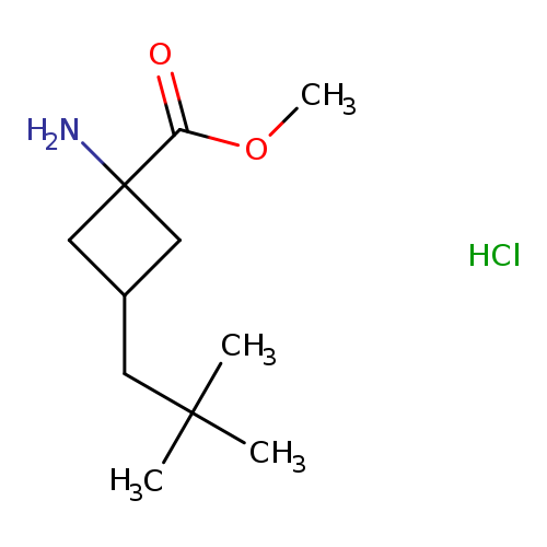 methyl1-amino-3-(2,2-dimethylpropyl)cyclobutane-1-carboxylatehydrochloride