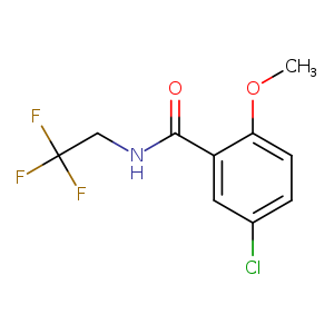 5-chloro-2-methoxy-N-(2,2,2-trifluoroethyl)benzamide