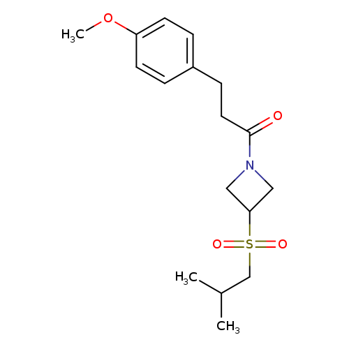 3-(4-methoxyphenyl)-1-[3-(2-methylpropanesulfonyl)azetidin-1-yl]propan-1-one