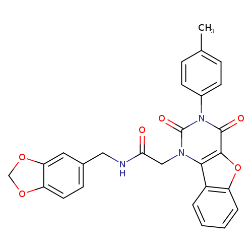 N-[(2H-1,3-benzodioxol-5-yl)methyl]-2-[5-(4-methylphenyl)-4,6-dioxo-8-oxa-3,5-diazatricyclo[7.4.0.0^{2,7}]trideca-1(9),2(7),10,12-tetraen-3-yl]acetamide