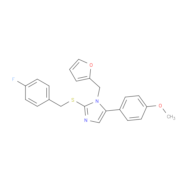 2-{[(4-fluorophenyl)methyl]sulfanyl}-1-[(furan-2-yl)methyl]-5-(4-methoxyphenyl)-1H-imidazole
