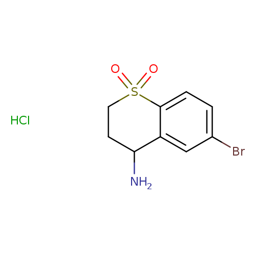 2H-1-Benzothiopyran-4-amine, 6-bromo-3,4-dihydro-, 1,1-dioxide, hydrochloride (1:1)