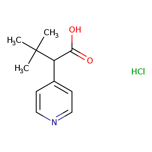 3,3-dimethyl-2-(pyridin-4-yl)butanoic acid hydrochloride