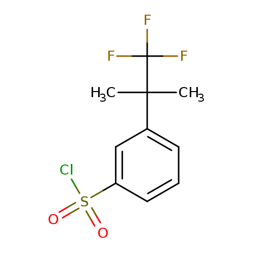 3-(1,1,1-trifluoro-2-methylpropan-2-yl)benzene-1-sulfonylchloride
