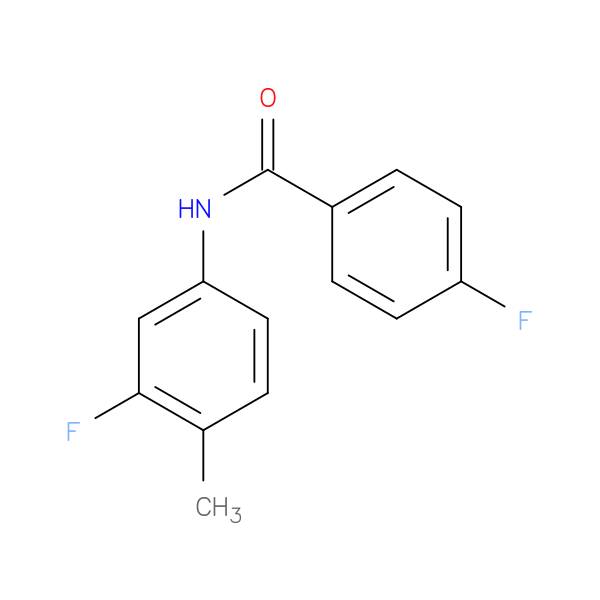 4-fluoro-N-(3-fluoro-4-methylphenyl)benzamide