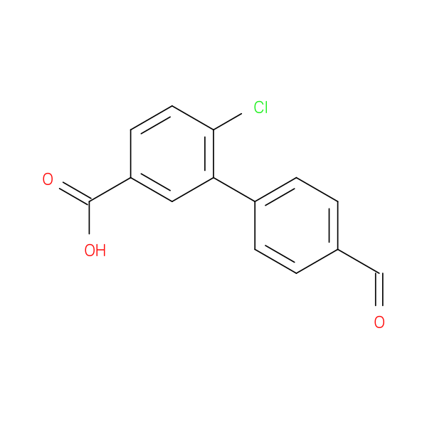 4-Chloro-3-(4-formylphenyl)benzoic acid
