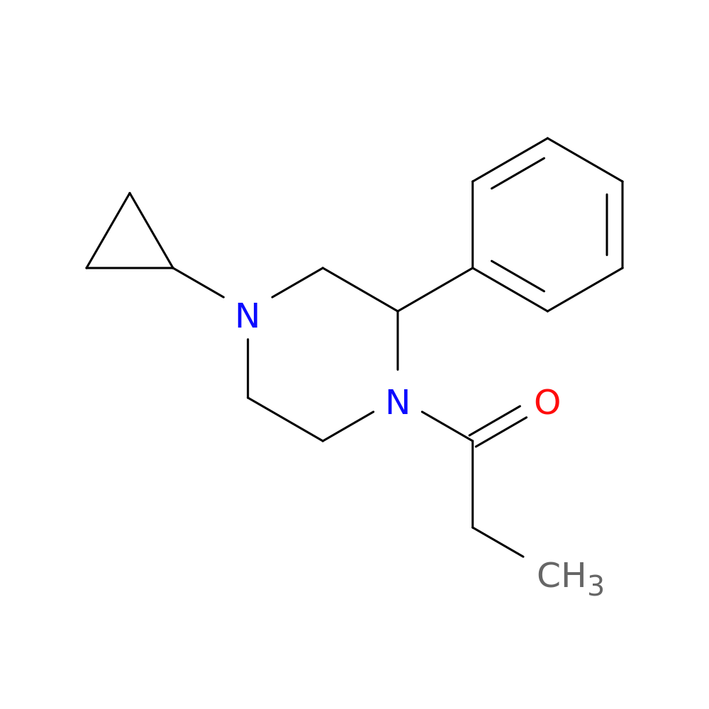 1-(4-cyclopropyl-2-phenylpiperazin-1-yl)propan-1-one