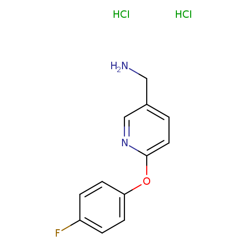 1-[6-(4-fluorophenoxy)pyridin-3-yl]methanamine dihydrochloride