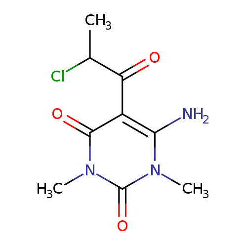 6-amino-5-(2-chloropropanoyl)-1,3-dimethylpyrimidine-2,4(1H,3H)-dione