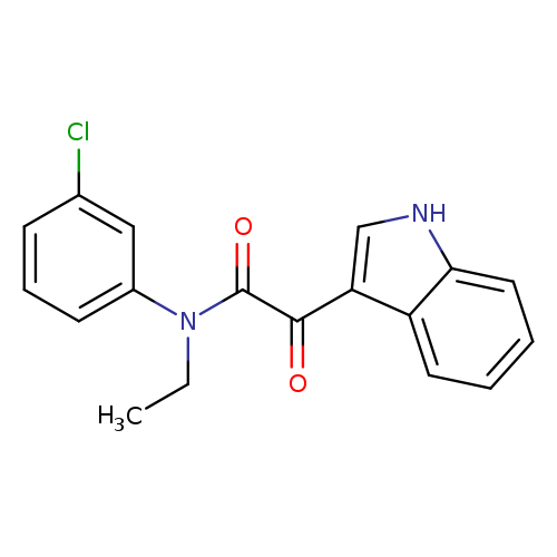 N-(3-chlorophenyl)-N-ethyl-2-(1H-indol-3-yl)-2-oxoacetamide