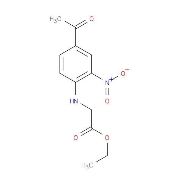 Ethyl n-(4-acetyl-2-nitrophenyl)glycinate