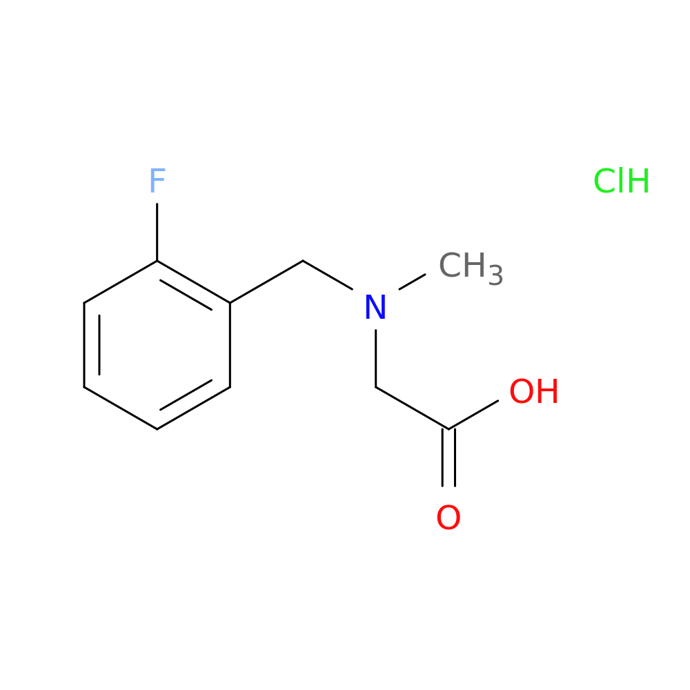 N-(2-Fluorobenzyl)-N-methylglycine hydrochloride