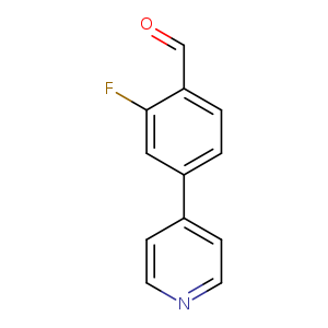2-fluoro-4-(pyridin-4-yl)benzaldehyde