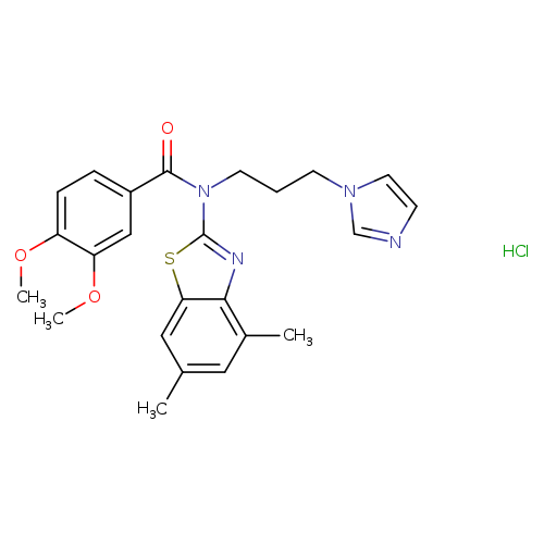 N-(4,6-dimethyl-1,3-benzothiazol-2-yl)-N-[3-(1H-imidazol-1-yl)propyl]-3,4-dimethoxybenzamide hydrochloride