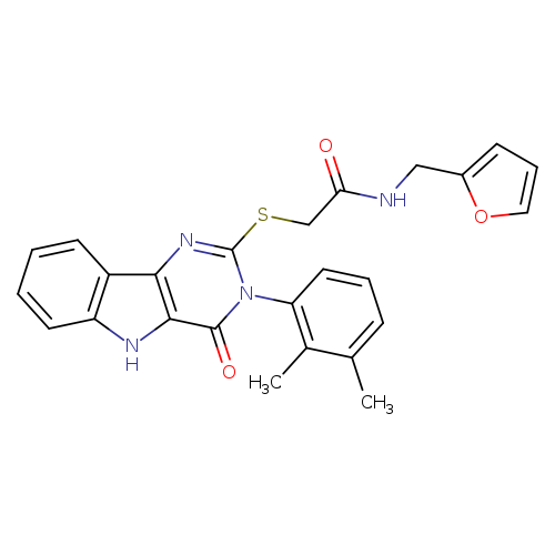 2-{[3-(2,3-dimethylphenyl)-4-oxo-3H,4H,5H-pyrimido[5,4-b]indol-2-yl]sulfanyl}-N-[(furan-2-yl)methyl]acetamide
