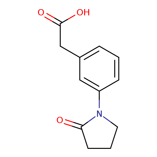 2-[3-(2-oxopyrrolidin-1-yl)phenyl]acetic acid