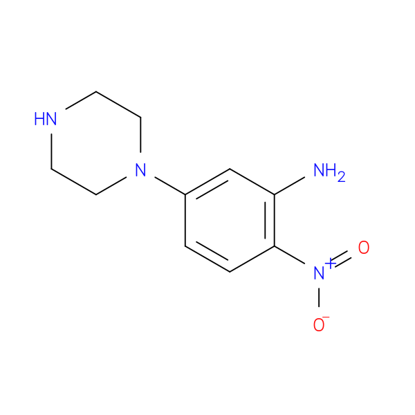 2-Nitro-5-(1-piperazinyl)aniline