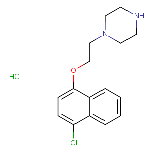 1-{2-[(4-chloro-1-naphthyl)oxy]ethyl}piperazine hydrochloride